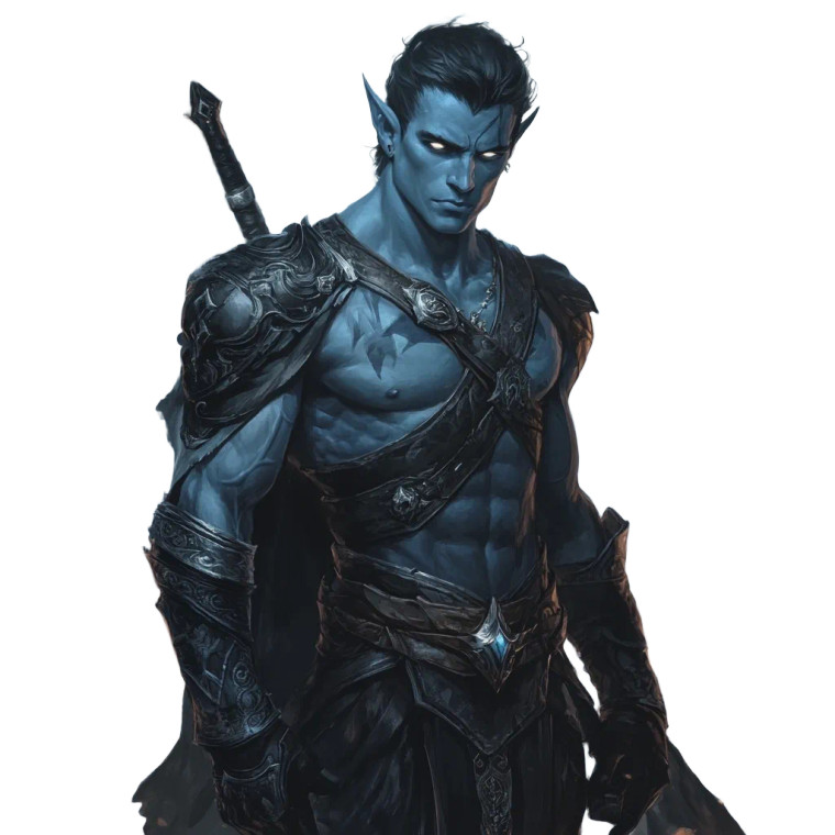 Muscular Blue Elf Vinyl Car Decal Sticker – Waterproof & UV-Resistant 8"