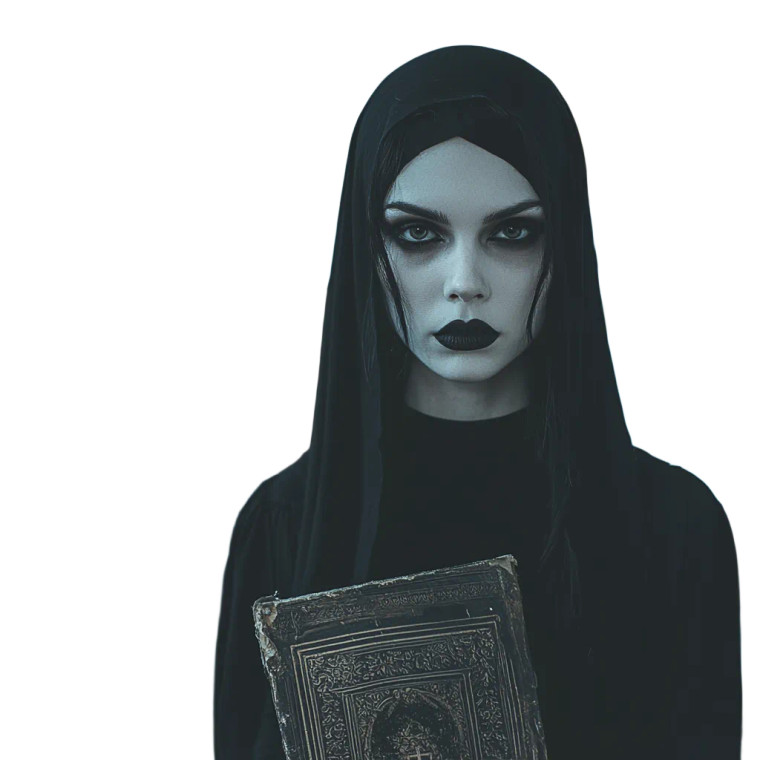 Scary Nun V5 Vinyl Car Decal Sticker – Waterproof & UV-Resistant 8"