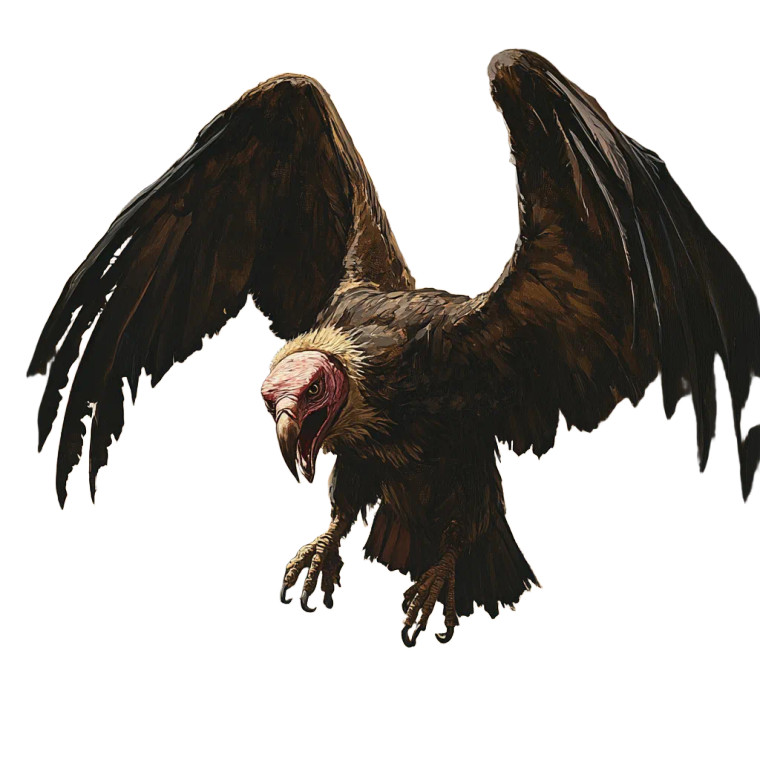 Violent Vulture Vinyl Car Decal Sticker – Waterproof & UV-Resistant 8"