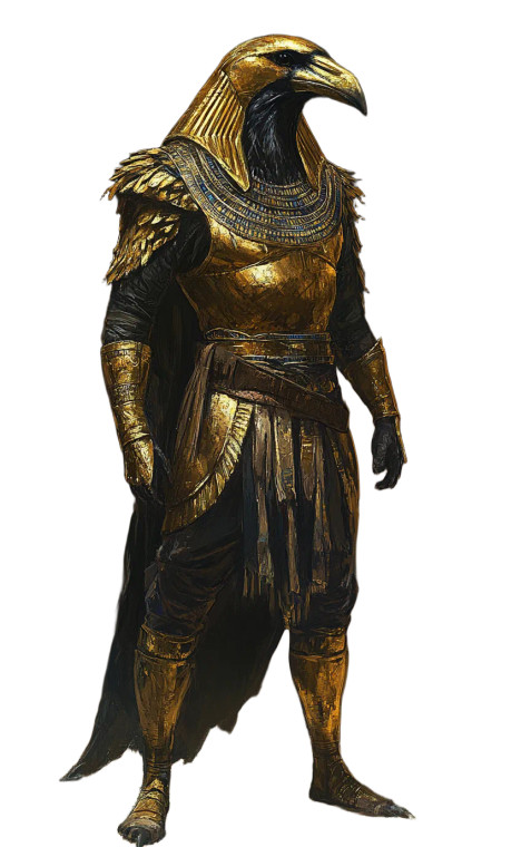 Golden Crow Guardian Vinyl Car Decal Sticker – Waterproof & UV-Resistant 8"