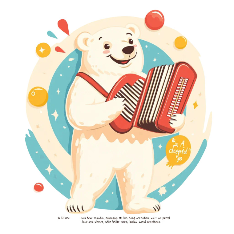 Cheerful Disney Polar Bear Vinyl Car Decal Sticker – Waterproof & UV-Resistant 8"