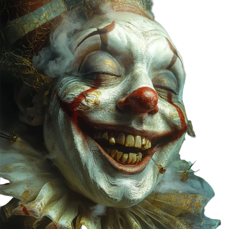 Creepy 1920S Clown V2 Vinyl Car Decal Sticker – Waterproof & UV-Resistant 8"