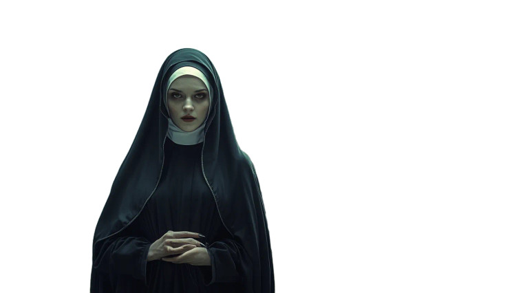 Haunted House Nun Vinyl Car Decal Sticker – Waterproof & UV-Resistant 8"