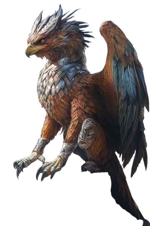 Armored Fantasy Gryphon V2 Vinyl Car Decal Sticker – Waterproof & UV-Resistant 8"