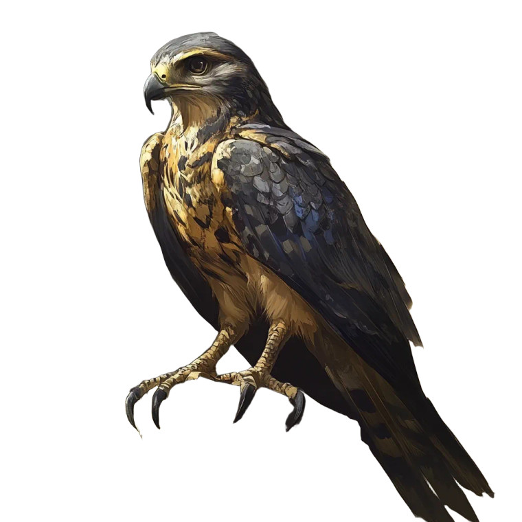 Fantasy Rpg Falcon Vinyl Car Decal Sticker – Waterproof & UV-Resistant 8"