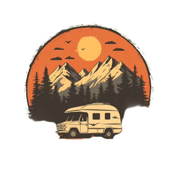 Camper Brand Logo Vinyl Car Decal Sticker – Waterproof & UV-Resistant 8"