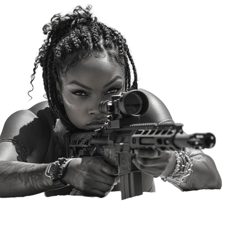 Sniper In Shadows Vinyl Car Decal Sticker – Waterproof & UV-Resistant 8"