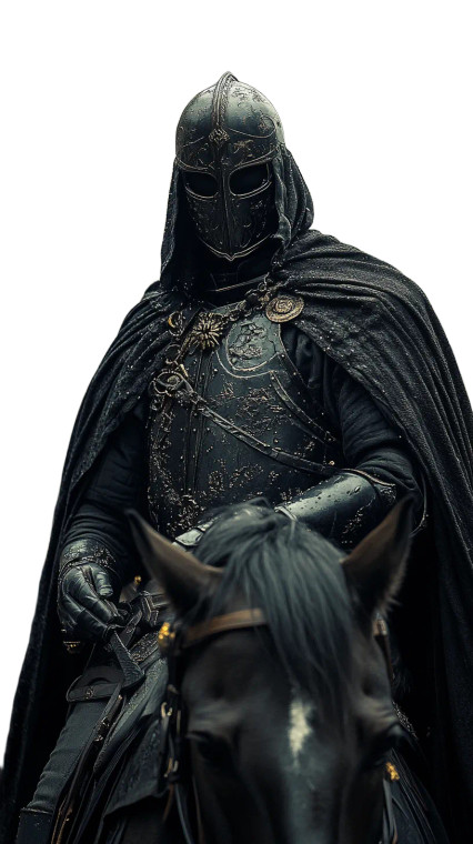 Obsidian Knight V3 Vinyl Car Decal Sticker – Waterproof & UV-Resistant 8"