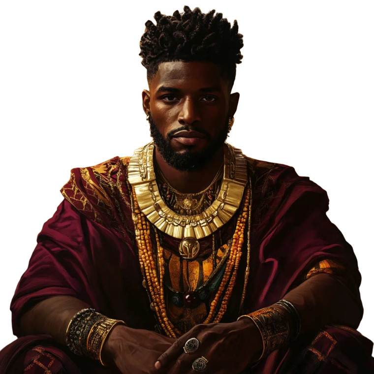 African Aristocrat Vinyl Car Decal Sticker – Waterproof & UV-Resistant 8"