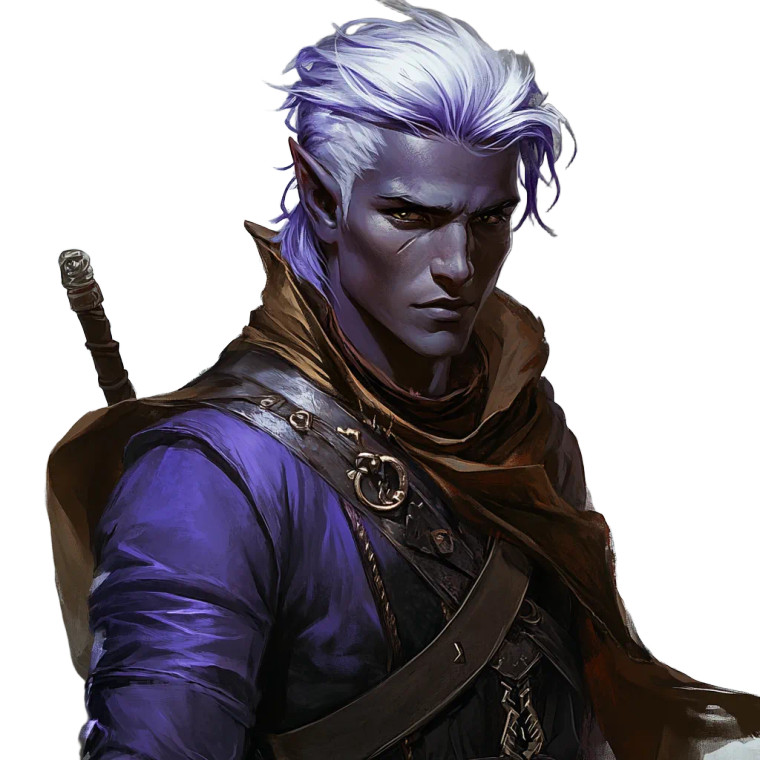 Drow Sorcerer Portrait Vinyl Car Decal Sticker – Waterproof & UV-Resistant 8"