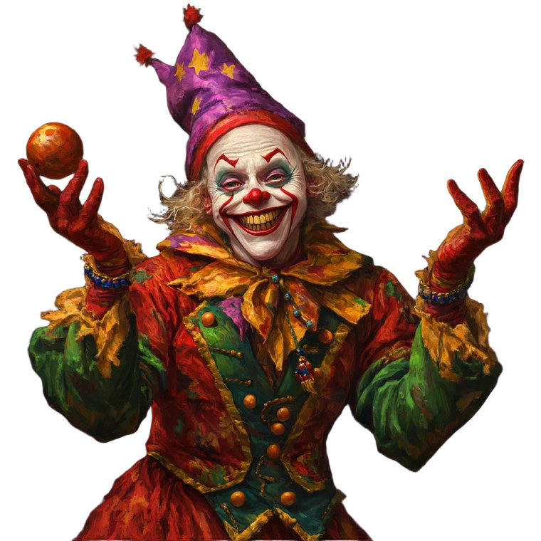 Sinister Juggling Nutcracker Vinyl Car Decal Sticker – Waterproof & UV-Resistant 8"