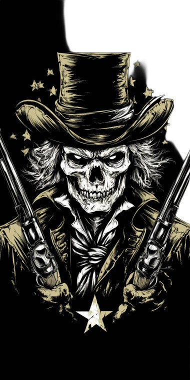 2A Patriot Skull Vinyl Car Decal Sticker – Waterproof & UV-Resistant 8"