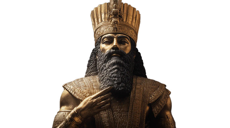 Ancient Babylonian Statue Vinyl Car Decal Sticker – Waterproof & UV-Resistant 8"