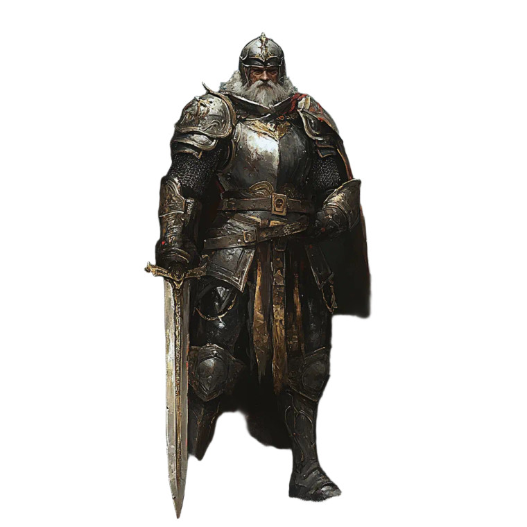 Guardian Knight V2 Vinyl Car Decal Sticker – Waterproof & UV-Resistant 8"