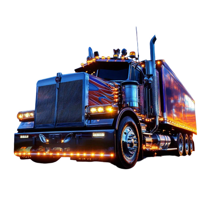 Truck V3 Vinyl Car Decal Sticker – Waterproof & UV-Resistant 8"