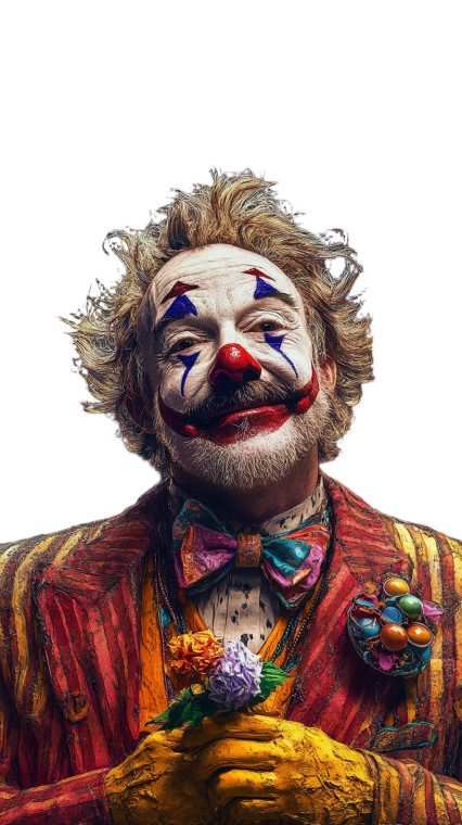 Noel As Clown Vinyl Car Decal Sticker – Waterproof & UV-Resistant 8"