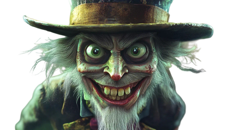 Crazy Mad Hatter Vinyl Car Decal Sticker – Waterproof & UV-Resistant 8"