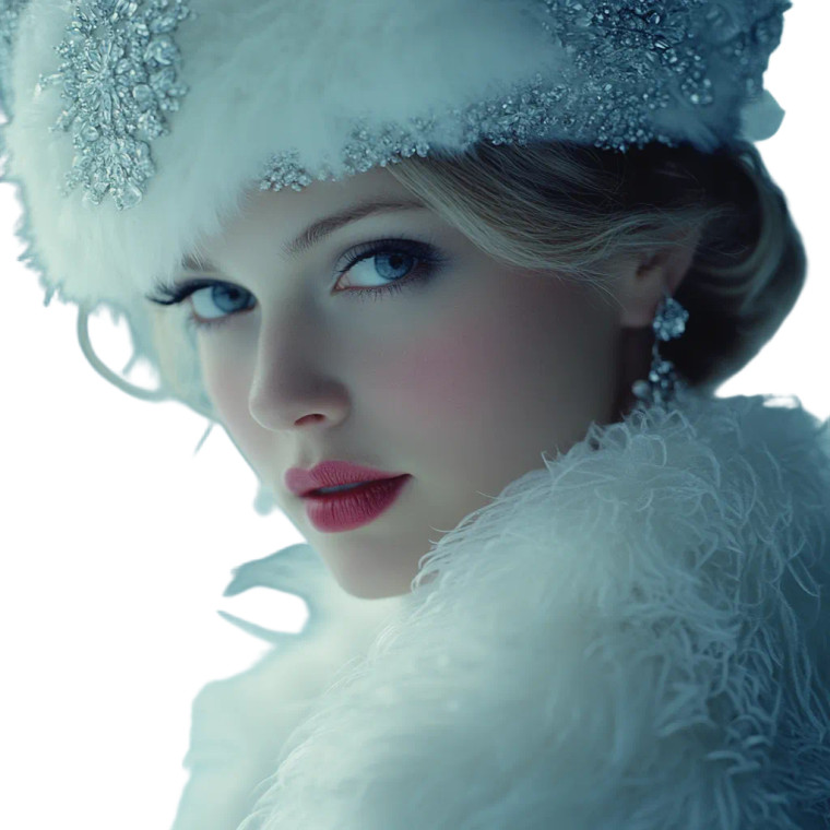 Snow Queen Elegance Vinyl Car Decal Sticker – Waterproof & UV-Resistant 8"