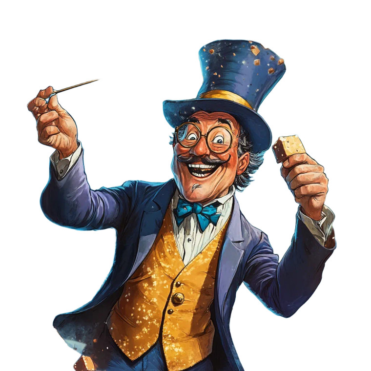 Magician Making Fudge Vinyl Car Decal Sticker – Waterproof & UV-Resistant 8"