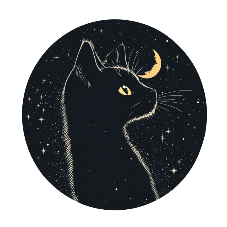 Cute Void Cat Vinyl Car Decal Sticker – Waterproof & UV-Resistant 8"