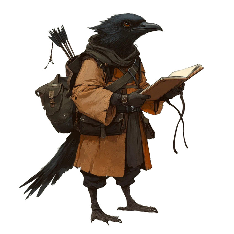 Kenku Rogue Adventurer V2 Vinyl Car Decal Sticker – Waterproof & UV-Resistant 8"