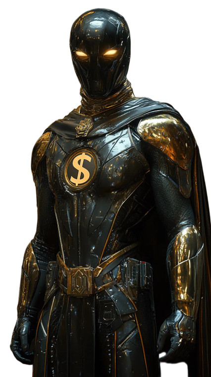 Capitalist Supervillain Vinyl Car Decal Sticker – Waterproof & UV-Resistant 8"