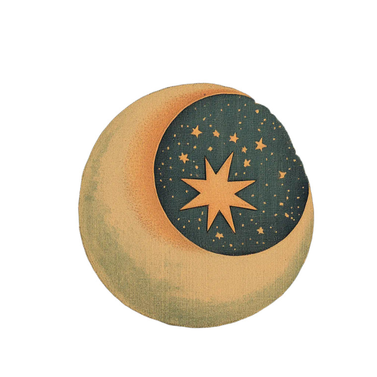 Celestial Nesting Vinyl Car Decal Sticker – Waterproof & UV-Resistant 8"