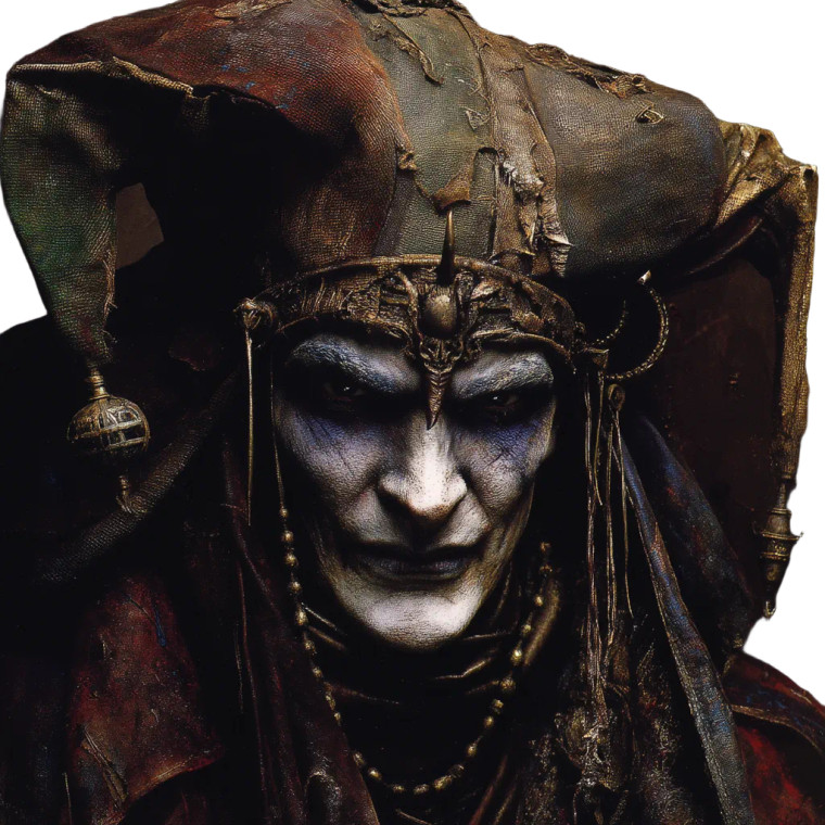 Creepy Court Jester Vinyl Car Decal Sticker – Waterproof & UV-Resistant 8"