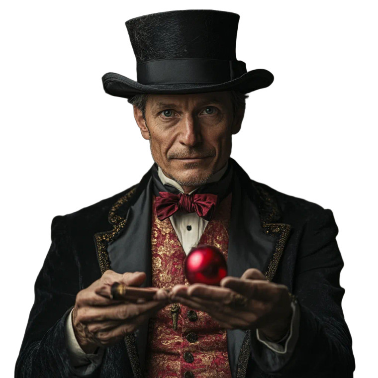 Magician Vinyl Car Decal Sticker – Waterproof & UV-Resistant 8"