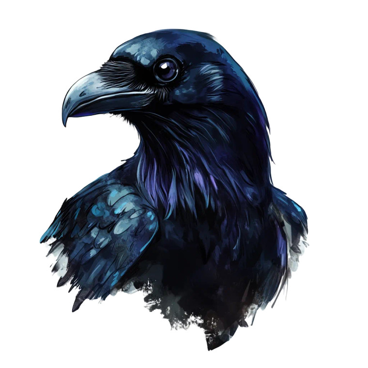 Dnd Raven Pin Vinyl Car Decal Sticker – Waterproof & UV-Resistant 8"