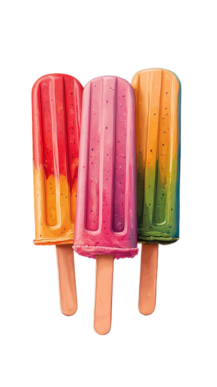 Picasso Popsicle Art Vinyl Car Decal Sticker – Waterproof & UV-Resistant 8"