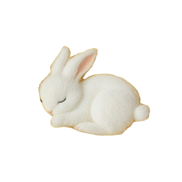 Sleeping Moon Rabbit V6 Vinyl Car Decal Sticker – Waterproof & UV-Resistant 8"