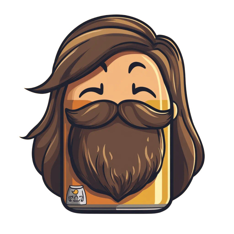 Hairy Beer Can Vinyl Car Decal Sticker – Waterproof & UV-Resistant 8"