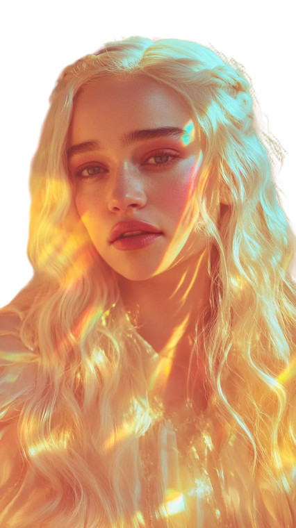 Radiant Daenerys Targaryen Vinyl Car Decal Sticker – Waterproof & UV-Resistant 8"