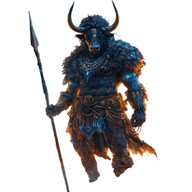 Tribal Bull Warrior V2 Vinyl Car Decal Sticker – Waterproof & UV-Resistant 8"