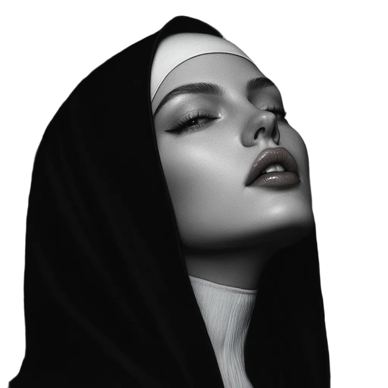 Horror Nun V5 Vinyl Car Decal Sticker – Waterproof & UV-Resistant 8"