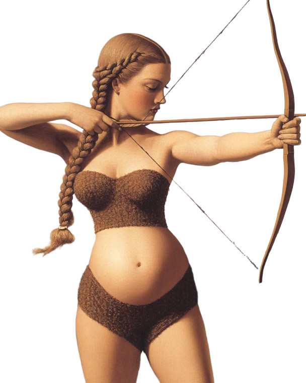 Magritte'S Hybrid Archer Vinyl Car Decal Sticker – Waterproof & UV-Resistant 8"