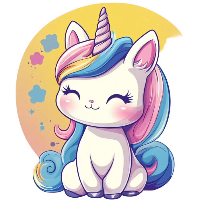 Cute Cat Unicorn Vinyl Car Decal Sticker – Waterproof & UV-Resistant 8"