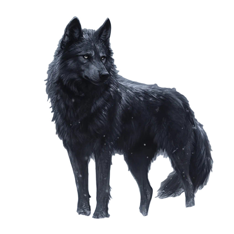 Fantasy Wolf Dog Vinyl Car Decal Sticker – Waterproof & UV-Resistant 8"