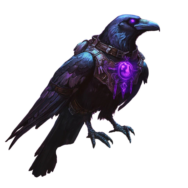 Armored Giant Raven Vinyl Car Decal Sticker – Waterproof & UV-Resistant 8"