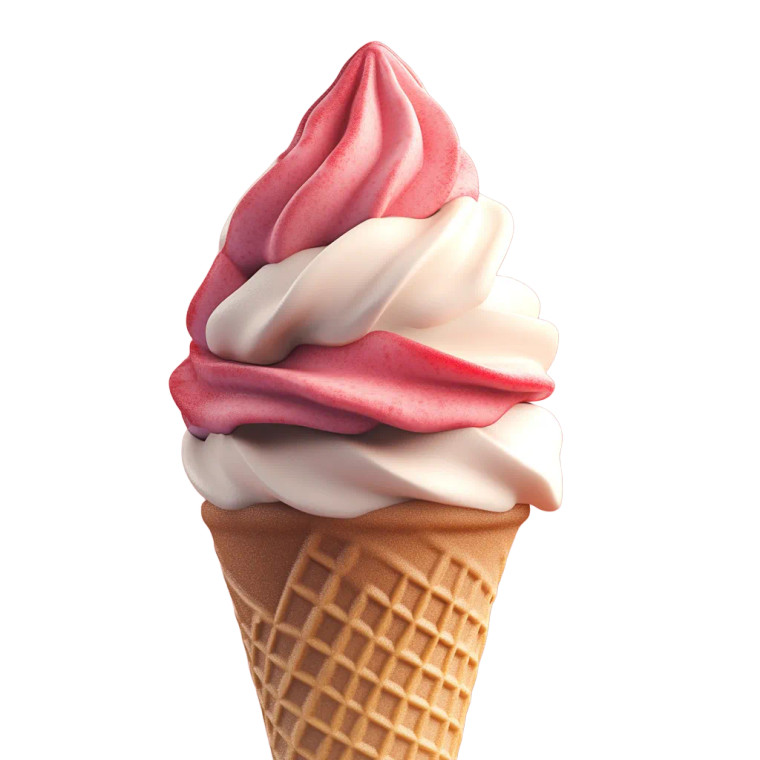 Ice Cream Cone V23 Vinyl Car Decal Sticker – Waterproof & UV-Resistant 8"