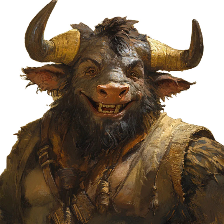 Proud Minotaur Craftsman Vinyl Car Decal Sticker – Waterproof & UV-Resistant 8"