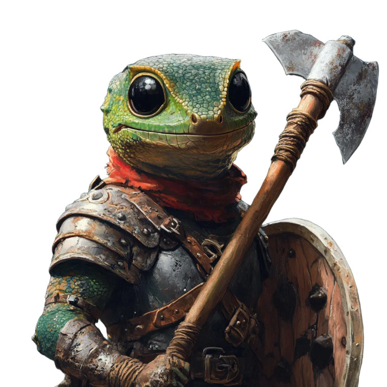 Gecko Warrior Vinyl Car Decal Sticker – Waterproof & UV-Resistant 8"