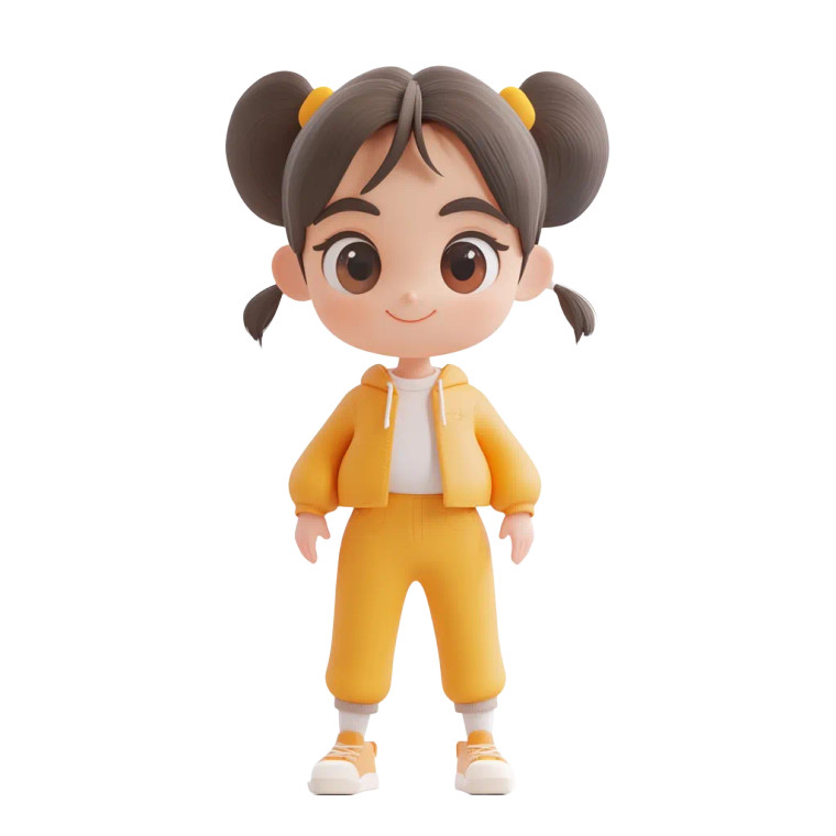 Cute 3D Character V8 Vinyl Car Decal Sticker – Waterproof & UV-Resistant 8"