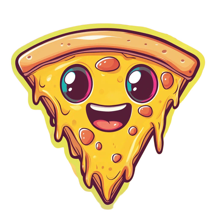 Pizza Slice Mascot Vinyl Car Decal Sticker – Waterproof & UV-Resistant 8" Pizza Slice Mascot Vinyl Car Decal Sticker – Waterproof & UV-Resistant 8"