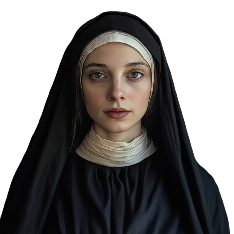 Santa Faustina Kowalska Vinyl Car Decal Sticker – Waterproof & UV-Resistant 8"