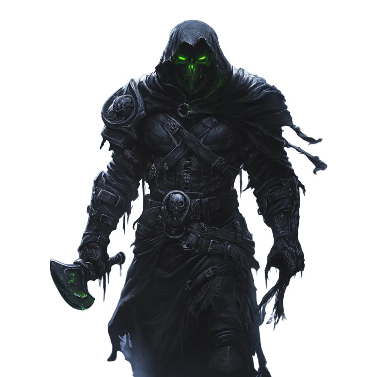 Sinister Undead Rogue Vinyl Car Decal Sticker – Waterproof & UV-Resistant 8"