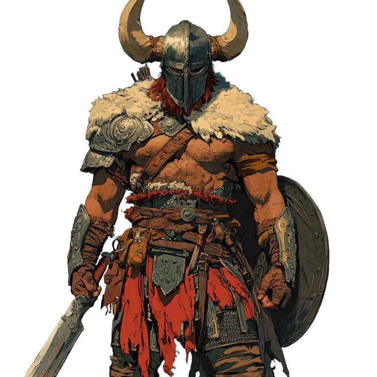 Legendary Barbarian Warrior Vinyl Car Decal Sticker – Waterproof & UV-Resistant 8"