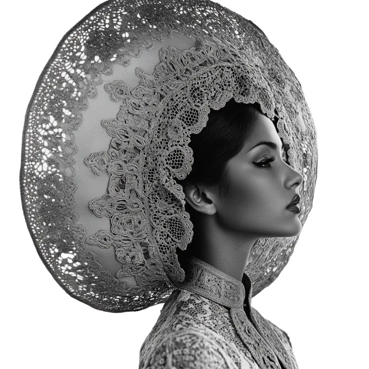 Mexican Model Portrait V2 Vinyl Car Decal Sticker – Waterproof & UV-Resistant 8"