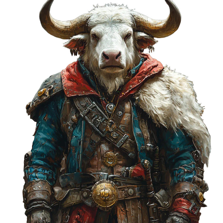 Tauren Adventurer Vinyl Car Decal Sticker – Waterproof & UV-Resistant 8"